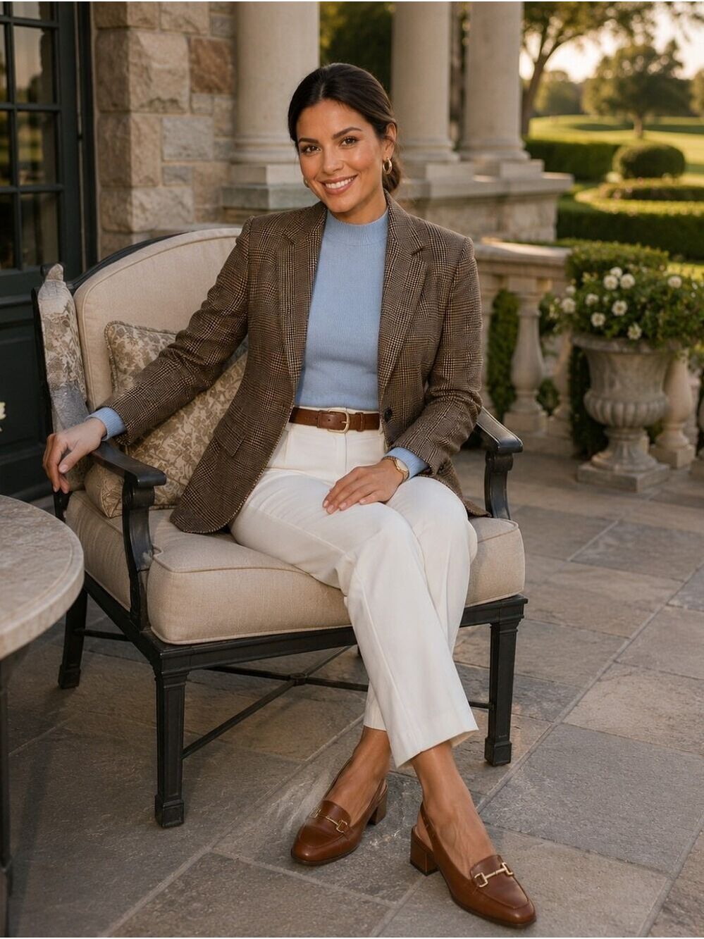 Abercrombie Glen Plaid Blazer Old Money Heritage Prep Quiet Luxury Petite M - Picture 5 of 12